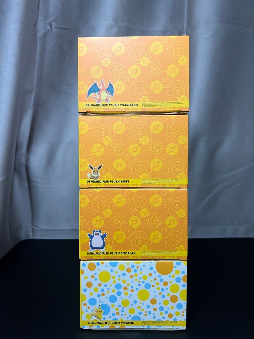[FREE delivery] Shell Pokemon Plushie Dehumidifier FULL SET Pikachu ...