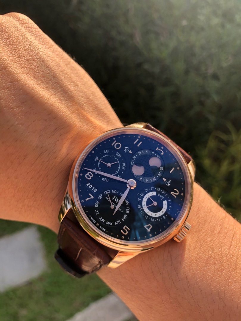 FSOT IWC Perpetual Calendar Rose Gold Luxury Watches on Carousell