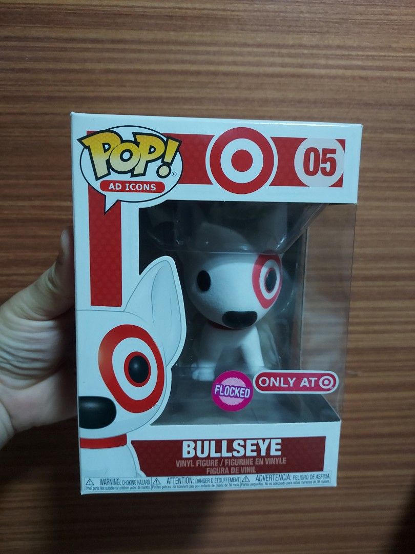 Target bullseye top funko pop flocked