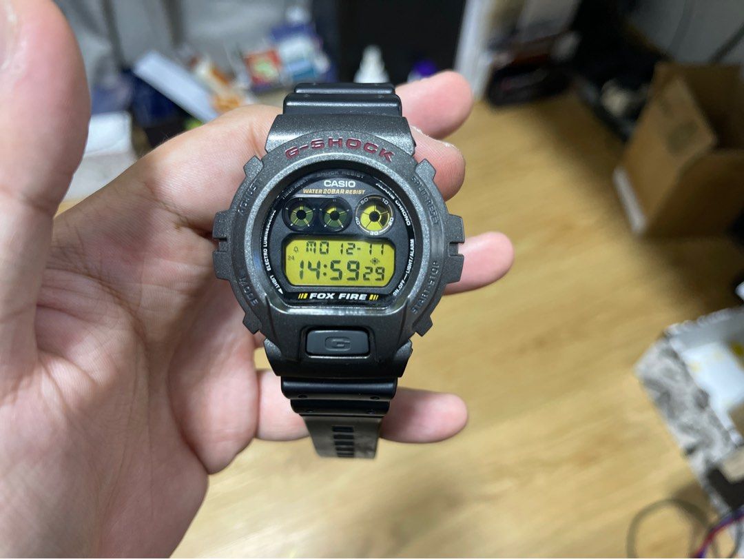 G Shock Casio Watch DW 6900B Firefox DW6900 Dw6900B Free Spare
