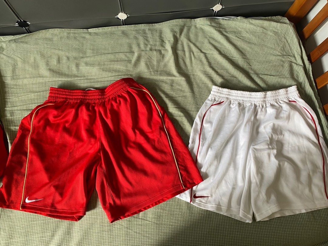 Red jersey deals shorts