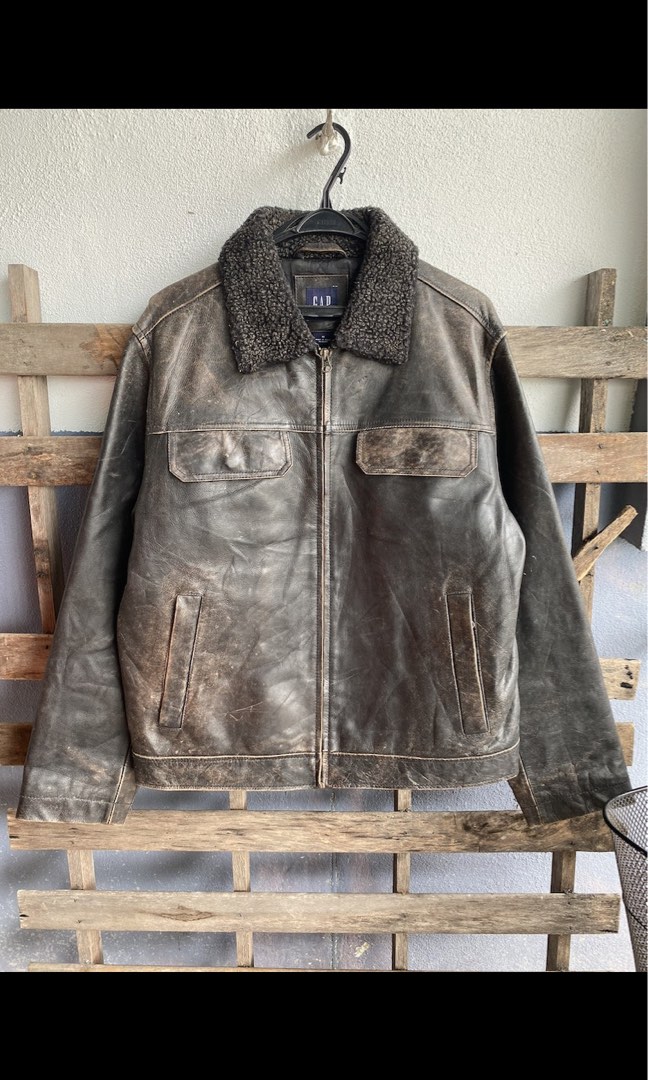 Gap Leather Jacket Men s Fashion Coats Jackets and Outerwear on