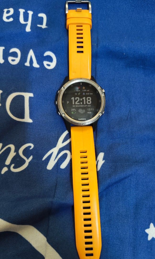 Fenix 5 plus sapphire discount titanium orange