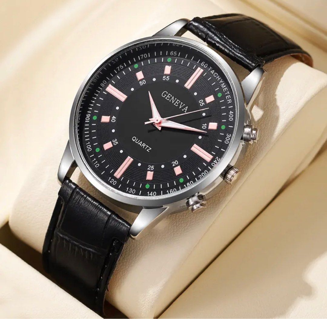 Geneva leather outlet watch