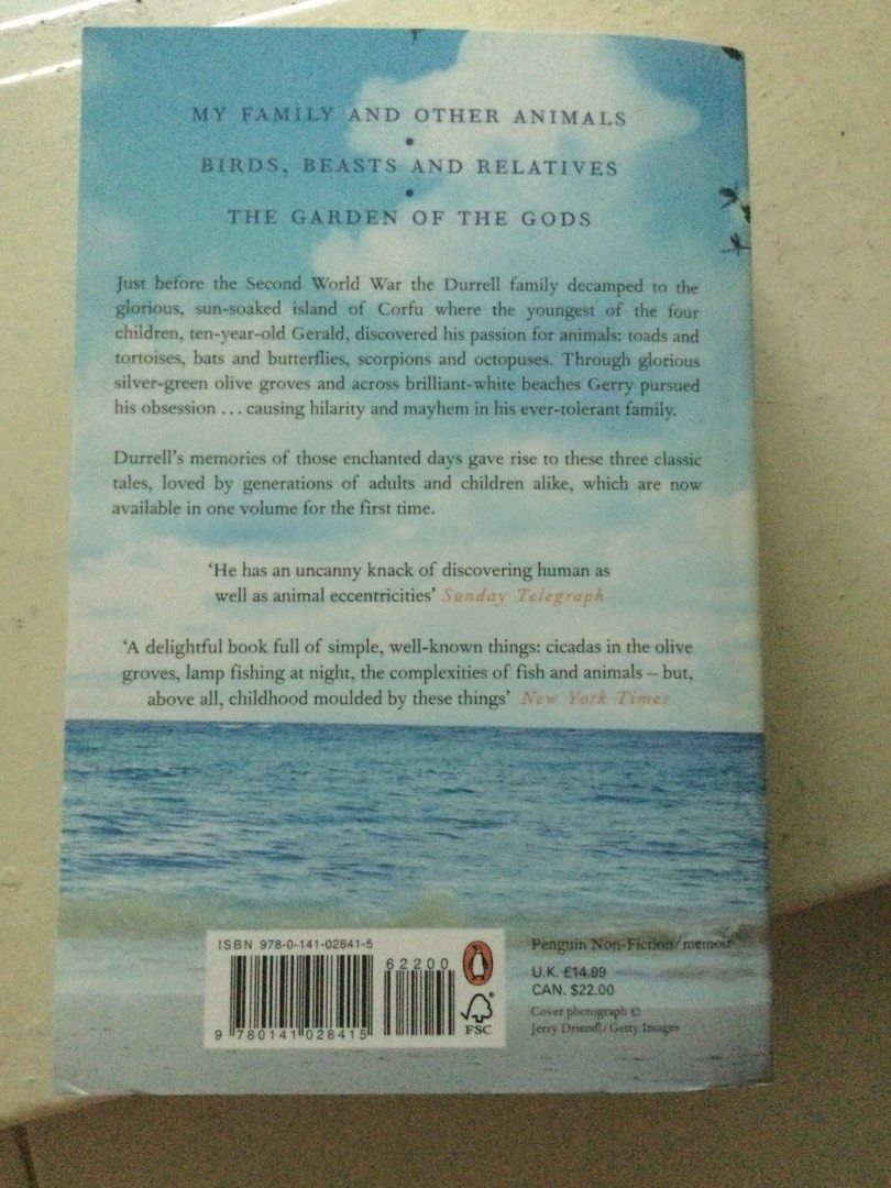 Gerald Durrell the corfu trilogy, Babies & Kids, Infant Playtime on