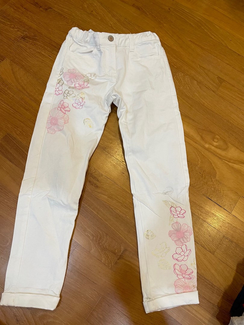 Childrens white jeans sale
