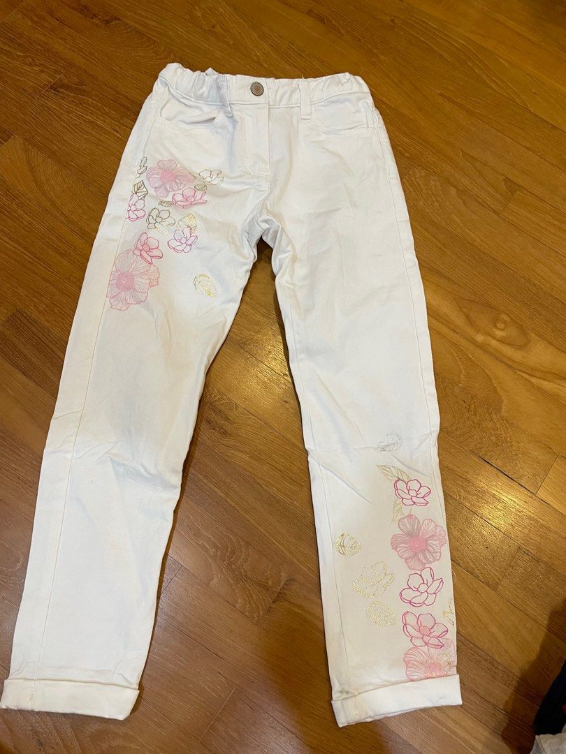 Girl s white jeans for sale