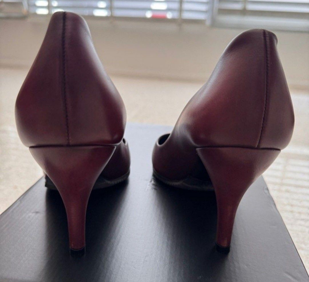 Pumps burgundy discount
