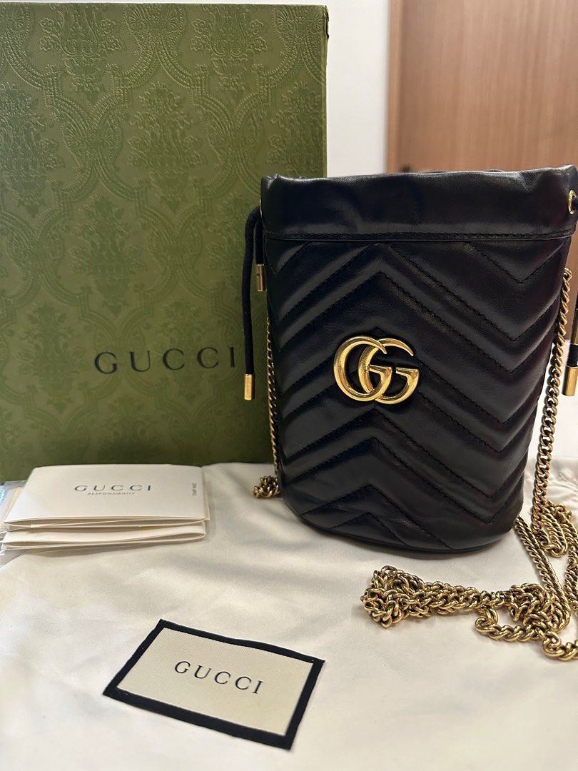 Gg marmont mini cheap bucket bag review