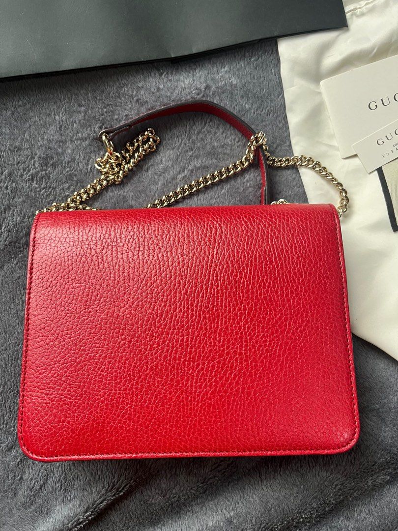 GG Marmont red small shoulder bag | Le Noir - Unconventional Luxury