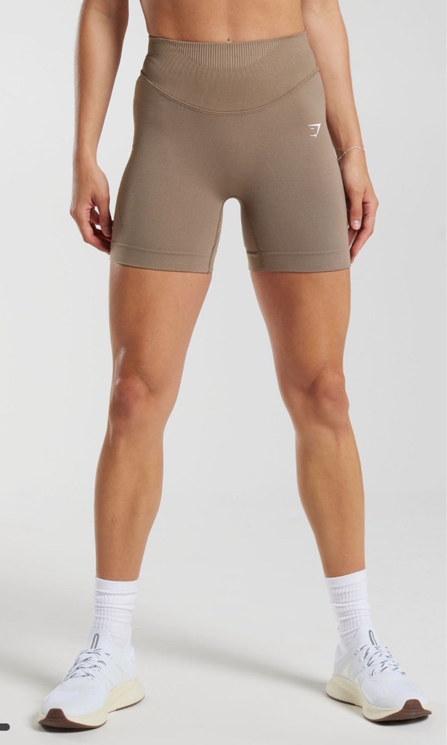 gymshark vital seamless 2.0 shorts - brick red marl (size m), Women's  Fashion, Activewear on Carousell