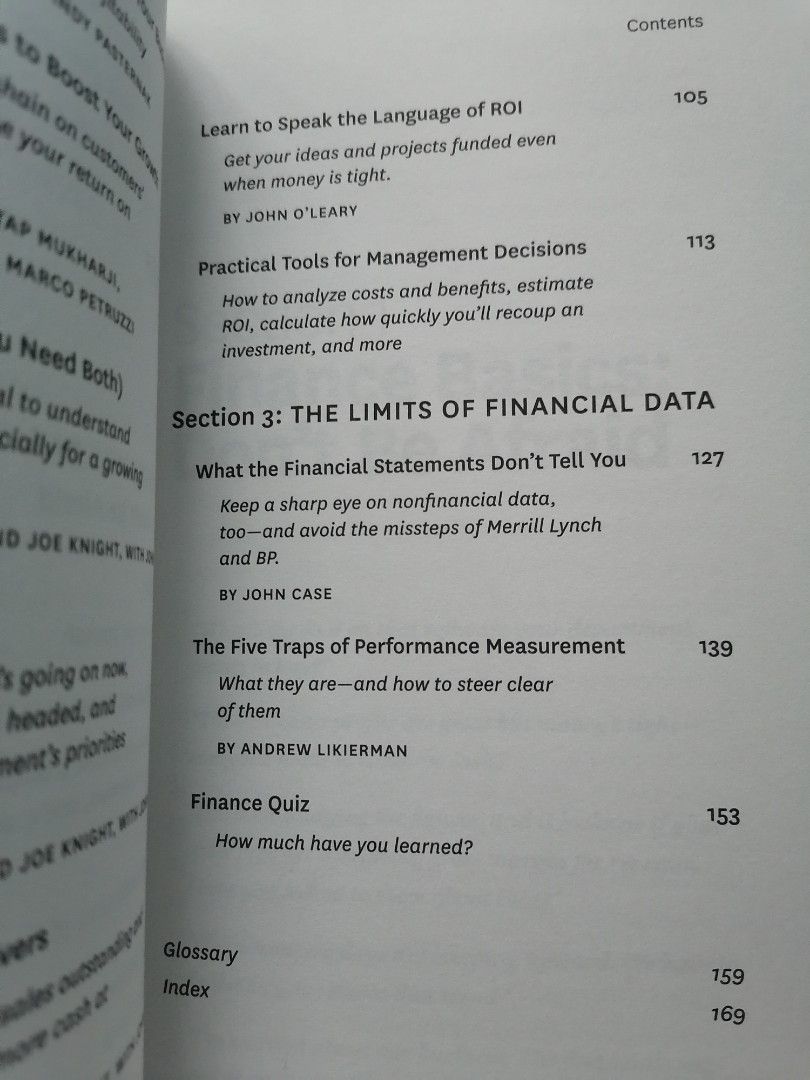 Harvard Business Review Press: Finance Basics For Managers- Speak the ...