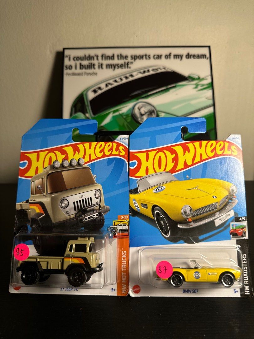Hot Wheels Miata, Land Rover, Alpha Romeo, Surfin School bus, Jeep, BMW ...