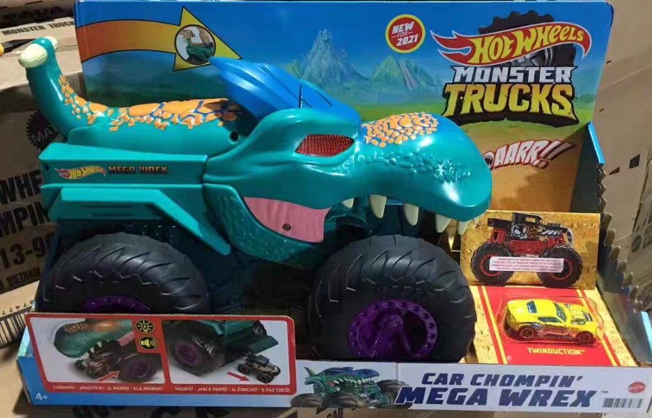 Hot Wheels Monster Truck - Car Chompin' Mega-Wrex