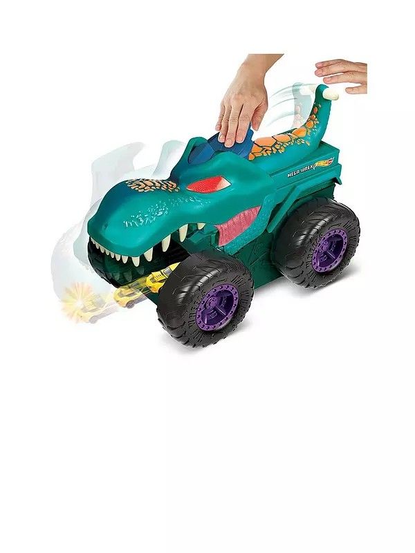 Hot Wheels Monster Trucks Car Chompin' MegaWrex Vehicle, Hobbies