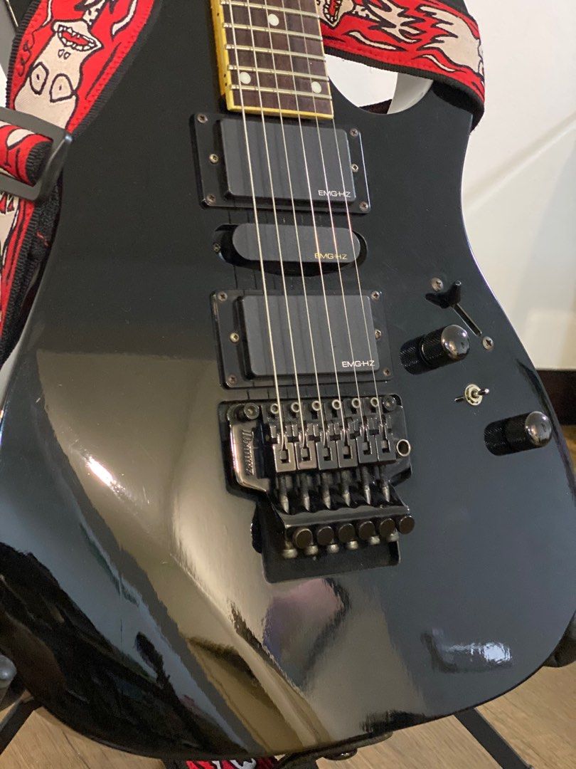 Ibanez GRG with upgraded EMGHz pickups and EMG Pickup Booster, Hobbies