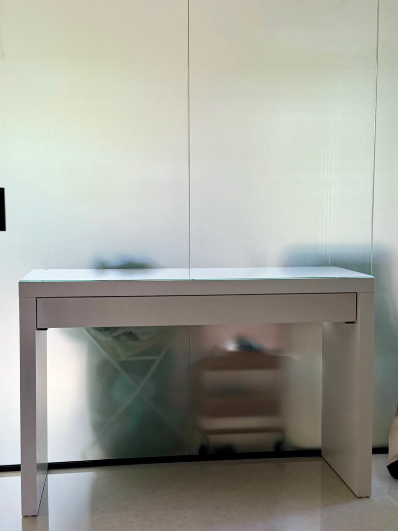 IKEA Glasstop Dressing table with drawers, Furniture & Home Living