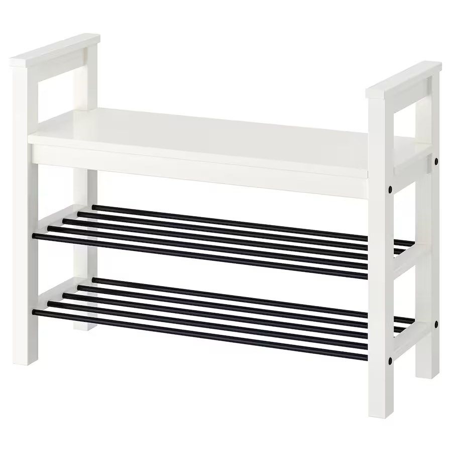Hemnes shoe best sale rack bench