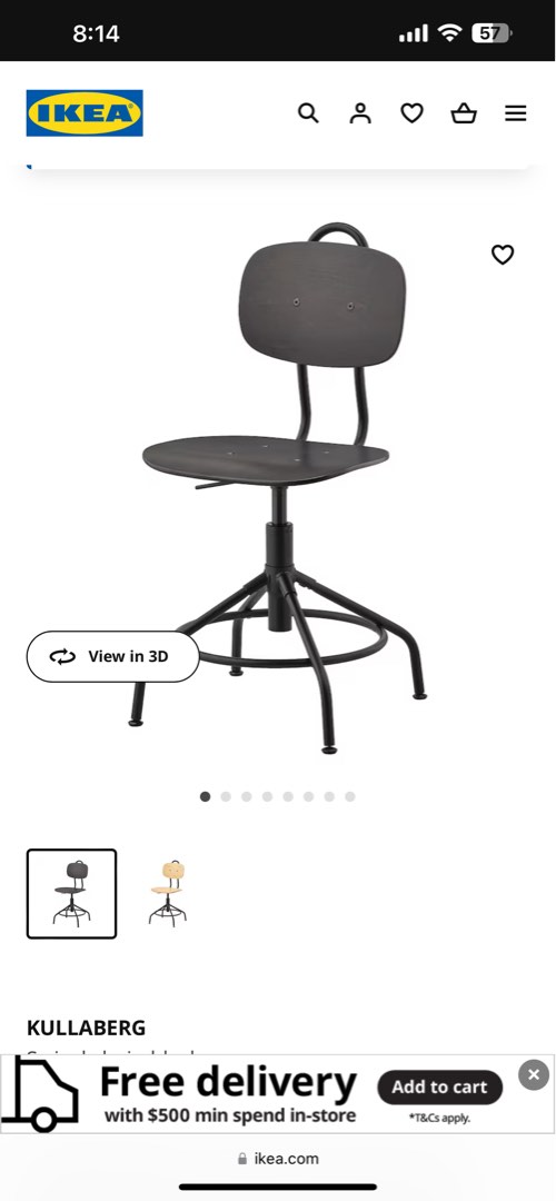 IKEA Office Chair, Furniture & Home Living, Furniture, Chairs on Carousell