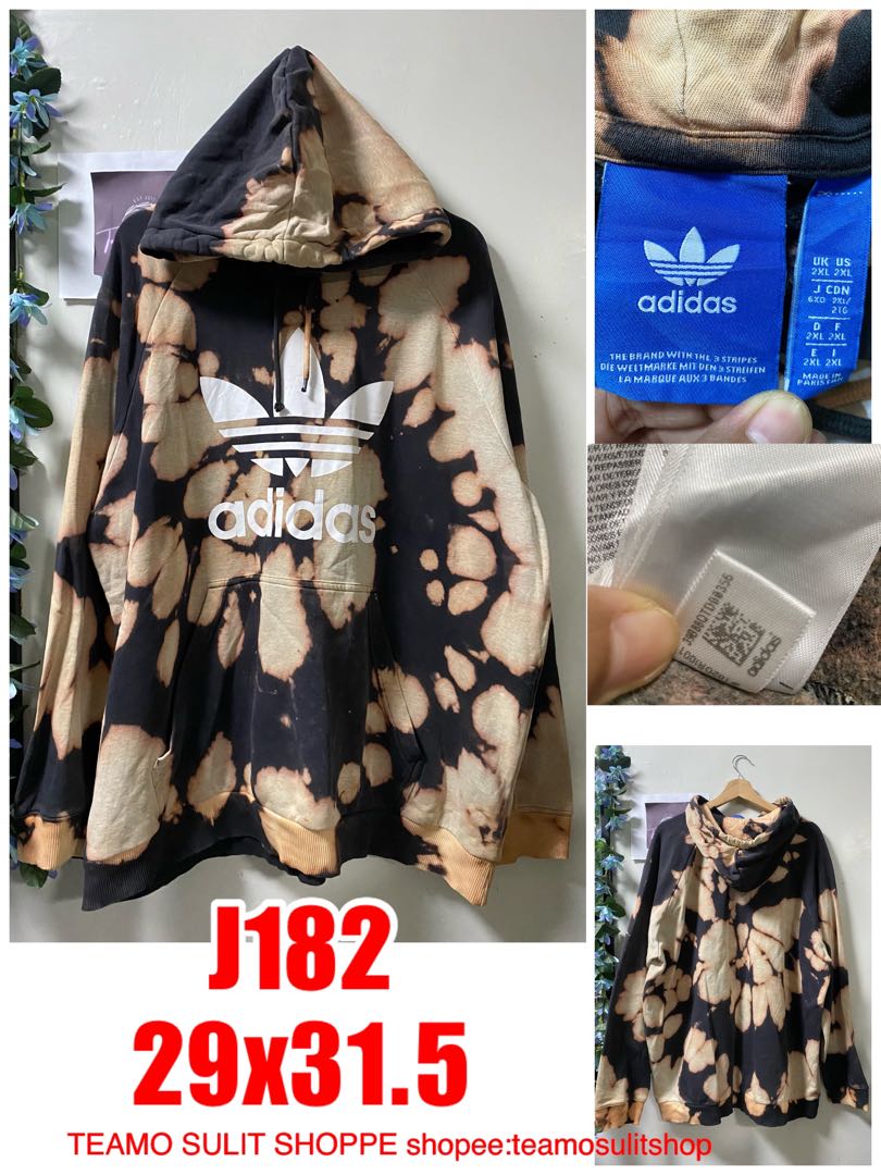 Adidas bleached hoodie new arrivals