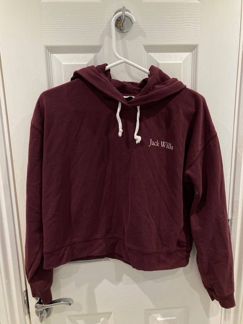 Jack Wills Burgundy Hoodie Carousell