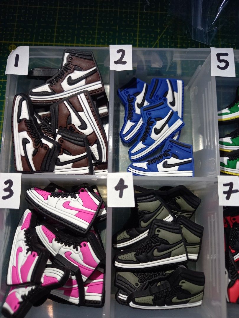 Jibbitz Nike Air Jordan 1, Men's Fashion, Footwear, Shoe inserts & accessories on Carousell