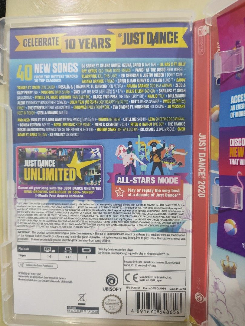 Nintendo Switch Game Deals, Just Dance 2020, Música, 7.35 GB, Jogos Nintendo  - AliExpress