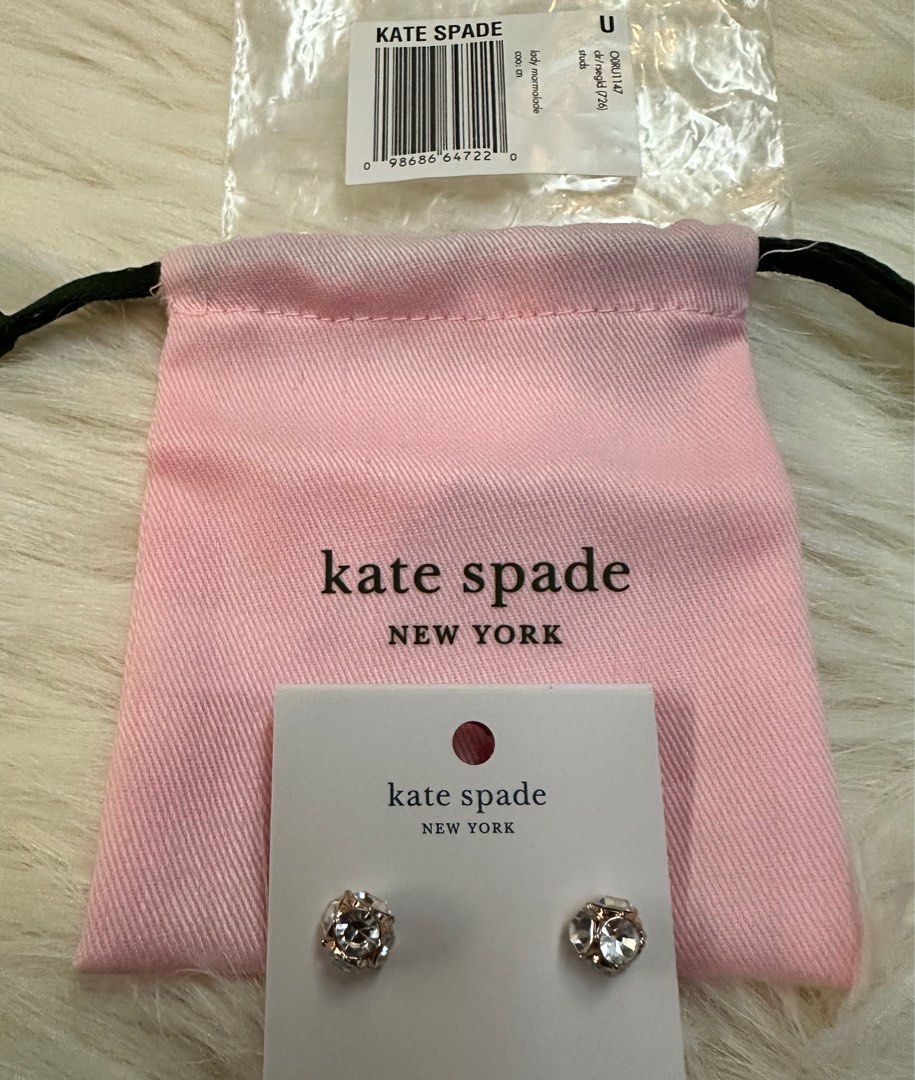 Kate Spade lady marmalade stud earrings . New with dust bag