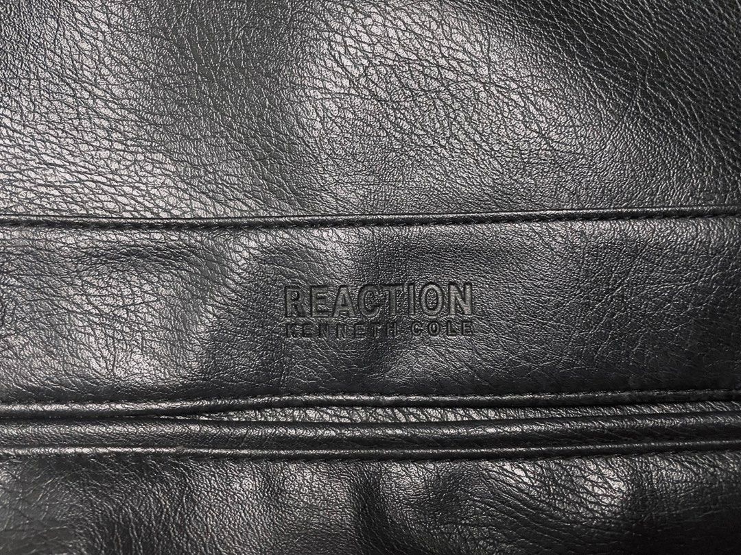 Kenneth Cole REACTION Grand Central Pebbled Vegan Leather Slim Messenger Bag