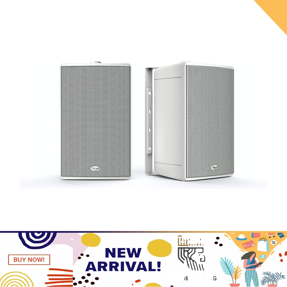 Klipsch KHO7 Outdoor Loudspeaker (Pair, White), Audio, Soundbars