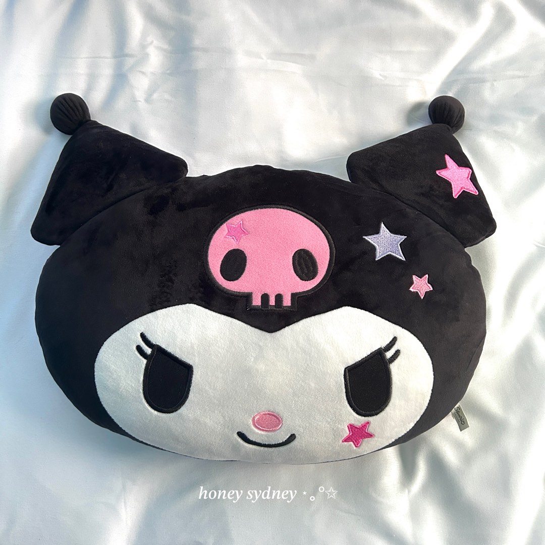 Kuromi Head Pillow Sanrio Korea 2022, Hobbies & Toys, Toys & Games on