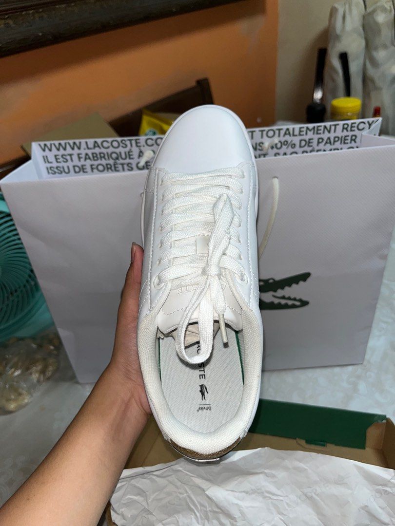 Lacoste shoes CARNABY EVO 219 1 SFA WHT GLD LEATHER Luxury Sneakers Footwear on Carousell
