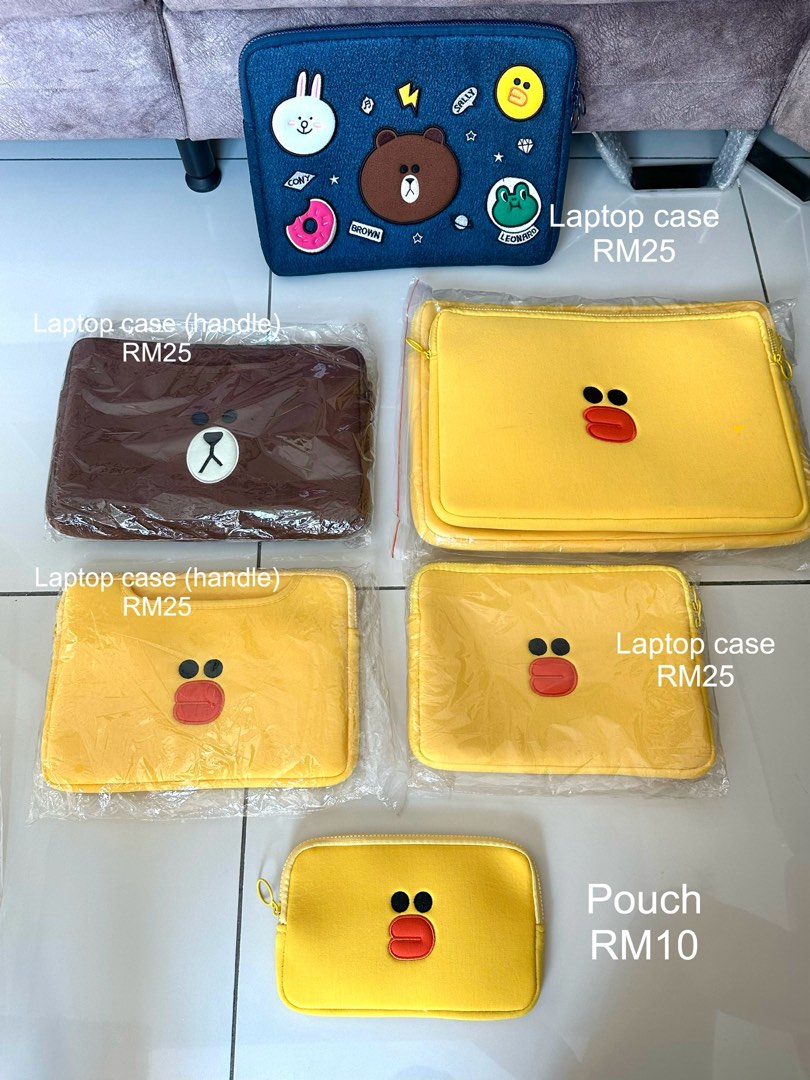 LINE FRIENDS Laptop iPad Sleeve Laptop Case Thick Material with Handle