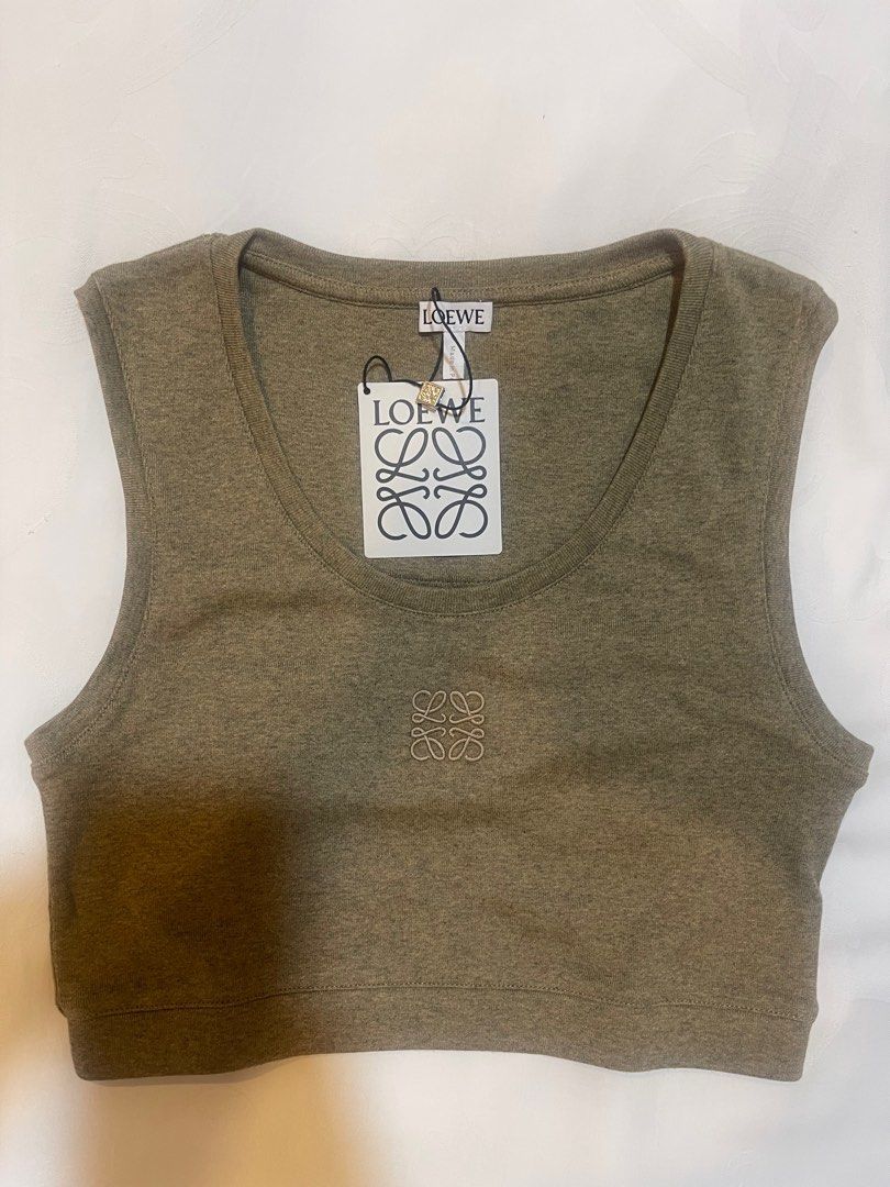 Cropped Anagram Tank Top