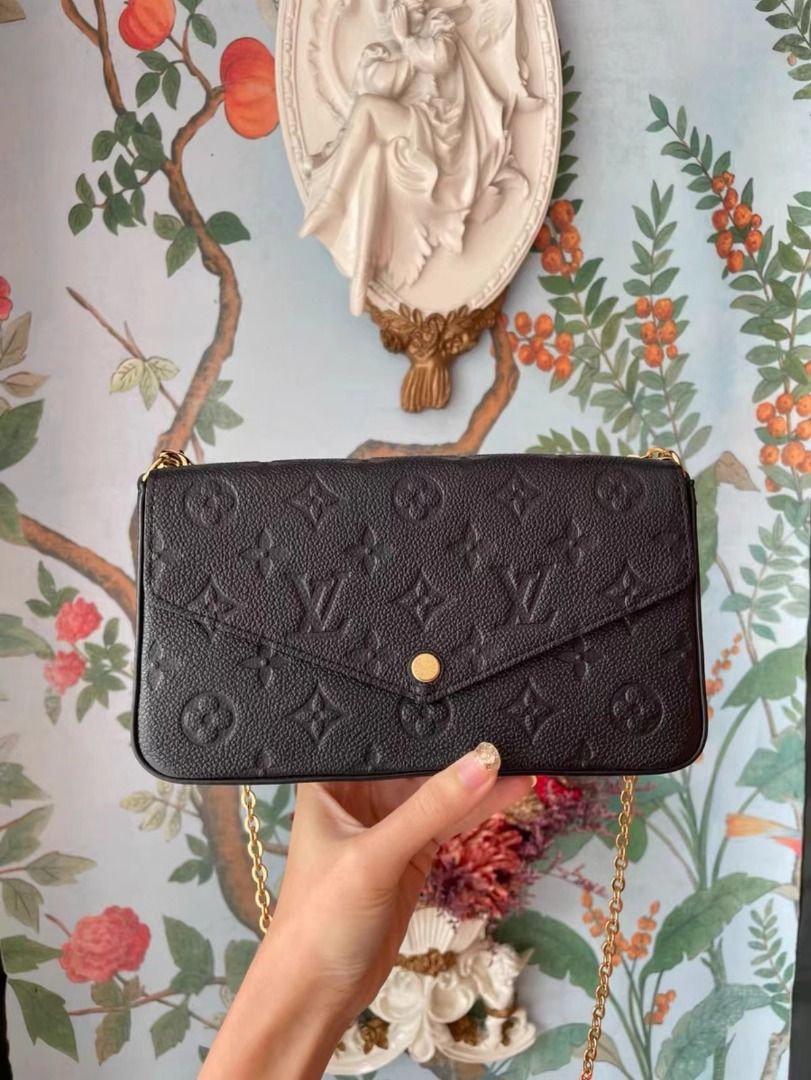 Lv felicie pochette black deals