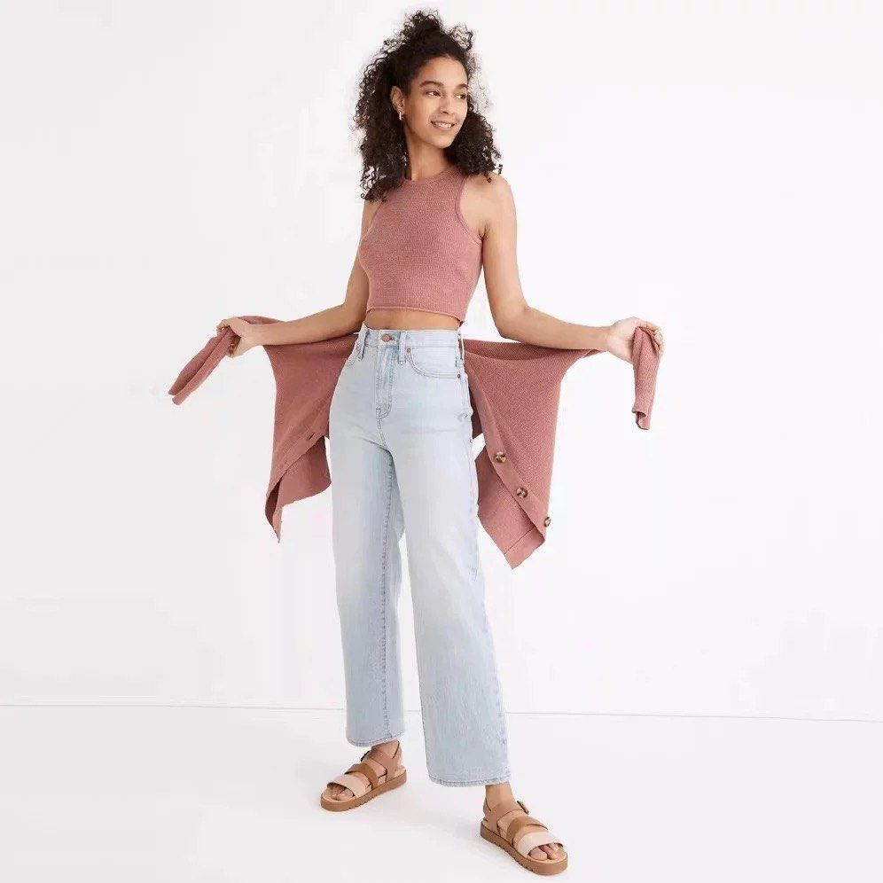 Wide leg crop jeans madewell on sale