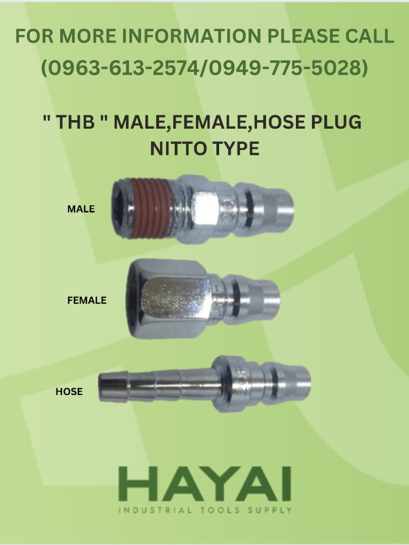MALE,FEMALE,HOSE PLUG NITTO TYPE, Commercial & Industrial, Construction