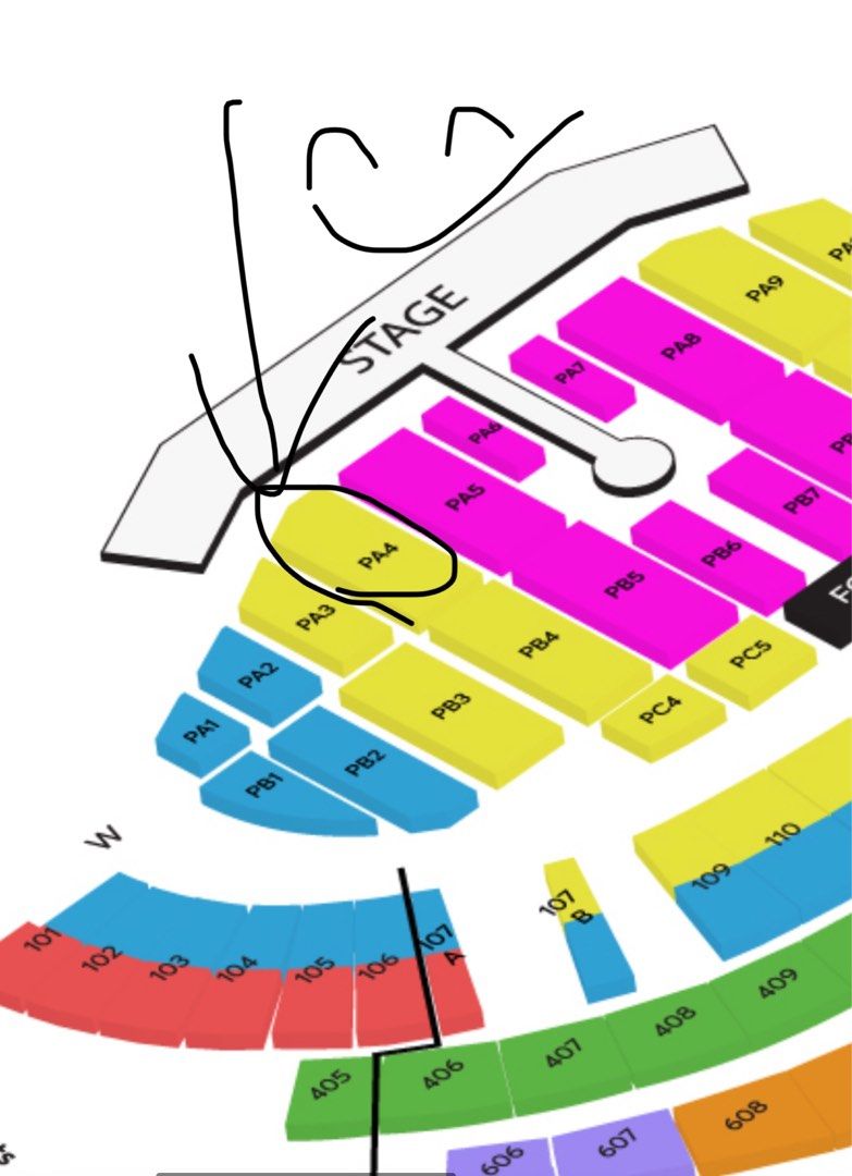 CAT 2 Row 15 MAYDAY 2024 concert PA4 , 2 tickets, Tickets & Vouchers