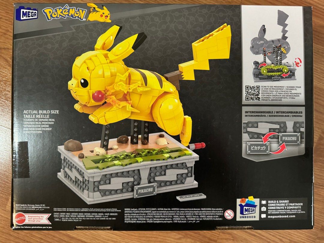 Buy Mega Construx Pokemon 1095 Pieces Motion Pikachu Building Brick Set