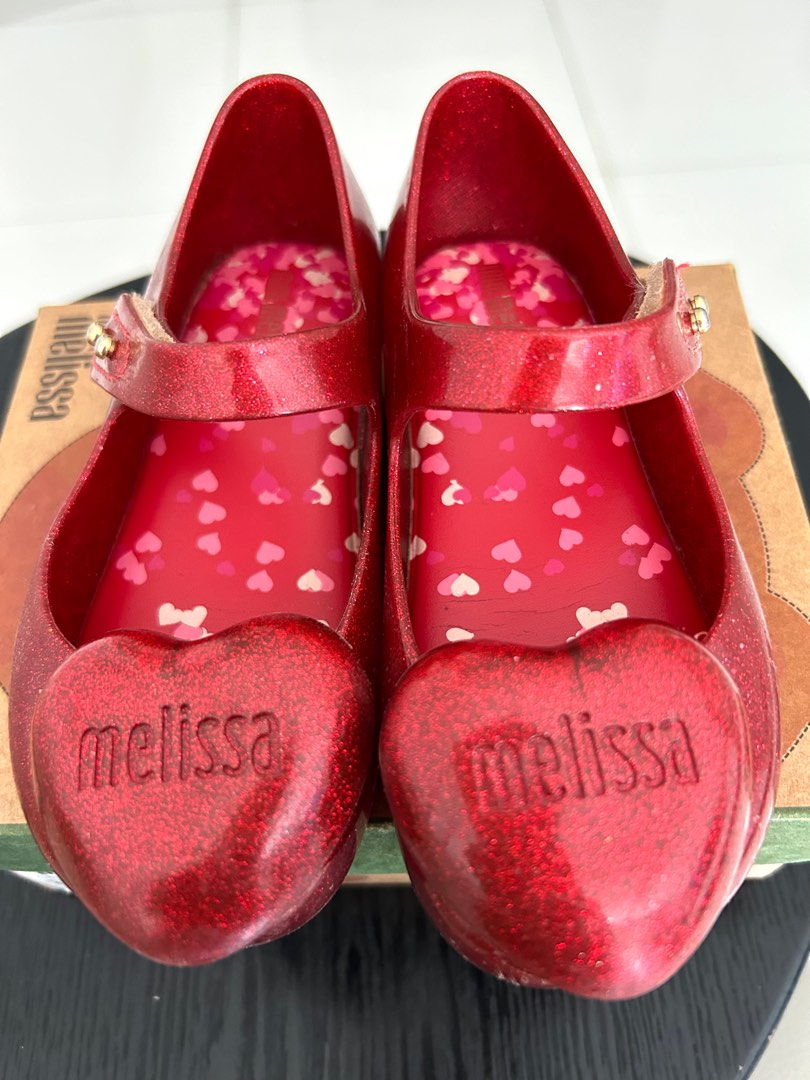 Mini melissa red shoes top