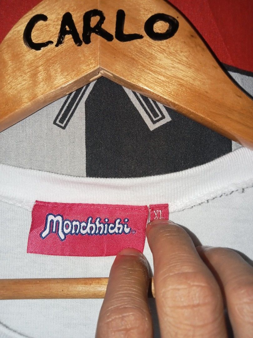 Monchhichi charming doll (Category: Shirts) located in Bagabag. Submitted by thrift_stories96 (Listing ID 1270785561, Image 3). Description: Monchhichi charming doll Small mens unisex Small to XL womens oversized 26 length 18.5 width Condition - excellent No flaw.