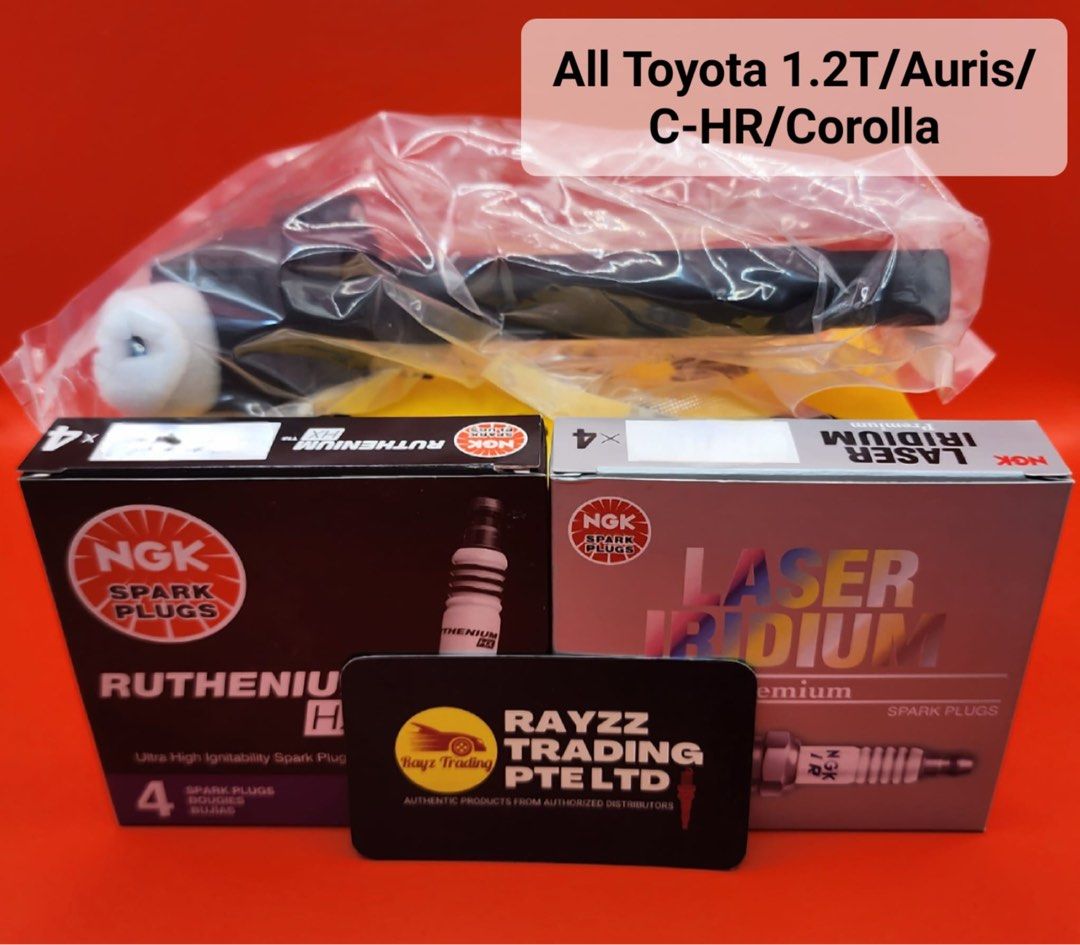 NGK Ignition coil and Spark plugs set for all Toyota 1.2t Engine CHR 
