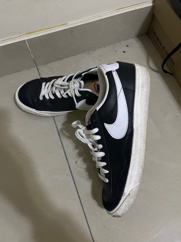 NIKE BLAZER LOW 77 VINTAGE MEN S SNEAKERS BLACK Men s Fashion