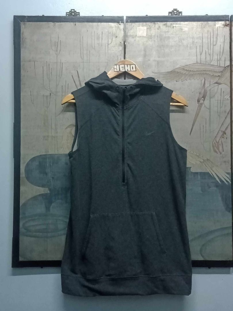Nike dri fit sleeveless hoodie top
