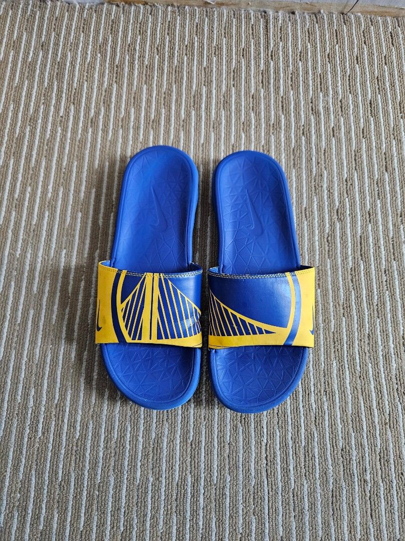 Nike Men Benassi Solarsoft NBA Slide Golden State Warriors Sandal