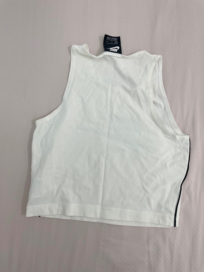 white nike tube top