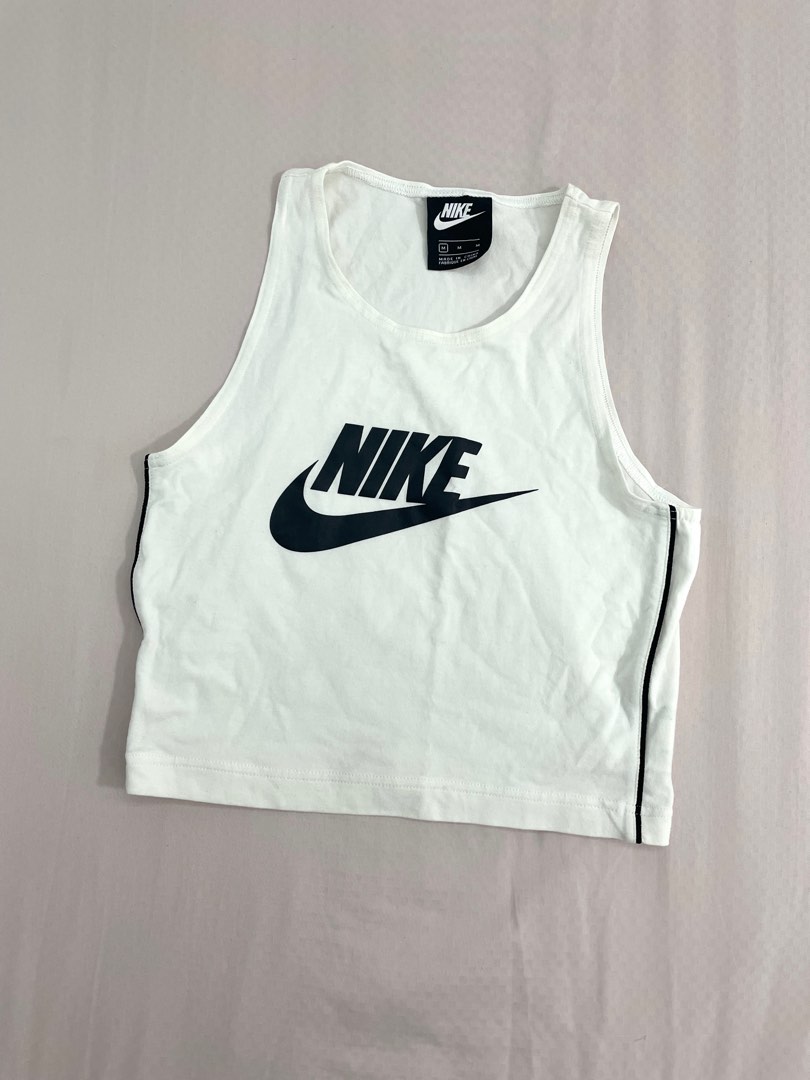 White nike crop hoodie hot sale