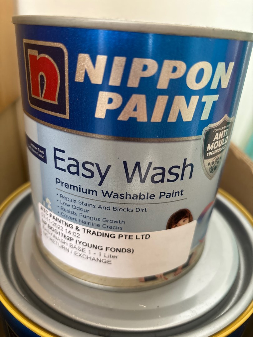 Nippon Paint Easy Wash unopened tins, Furniture & Home Living, Home