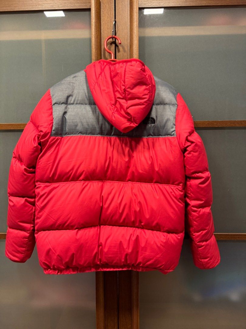 Red puffer deals north face