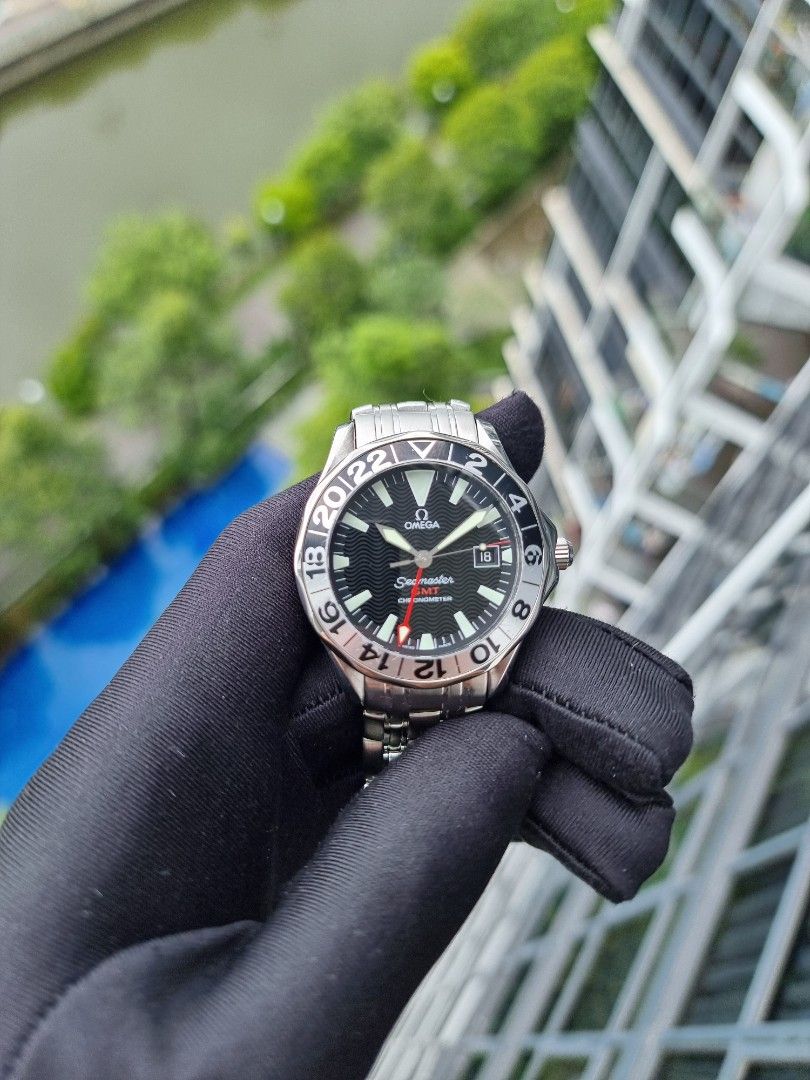 OMEGA SEAMASTER SEA MASTER AUTO AUTOMATIC 41.5MM 41.5 GMT 300